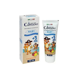 Pasta del Capitano | Baby Captain-tandpasta voor kinderen vanaf 3 jaar met tutti frutti-smaak | 75 ml