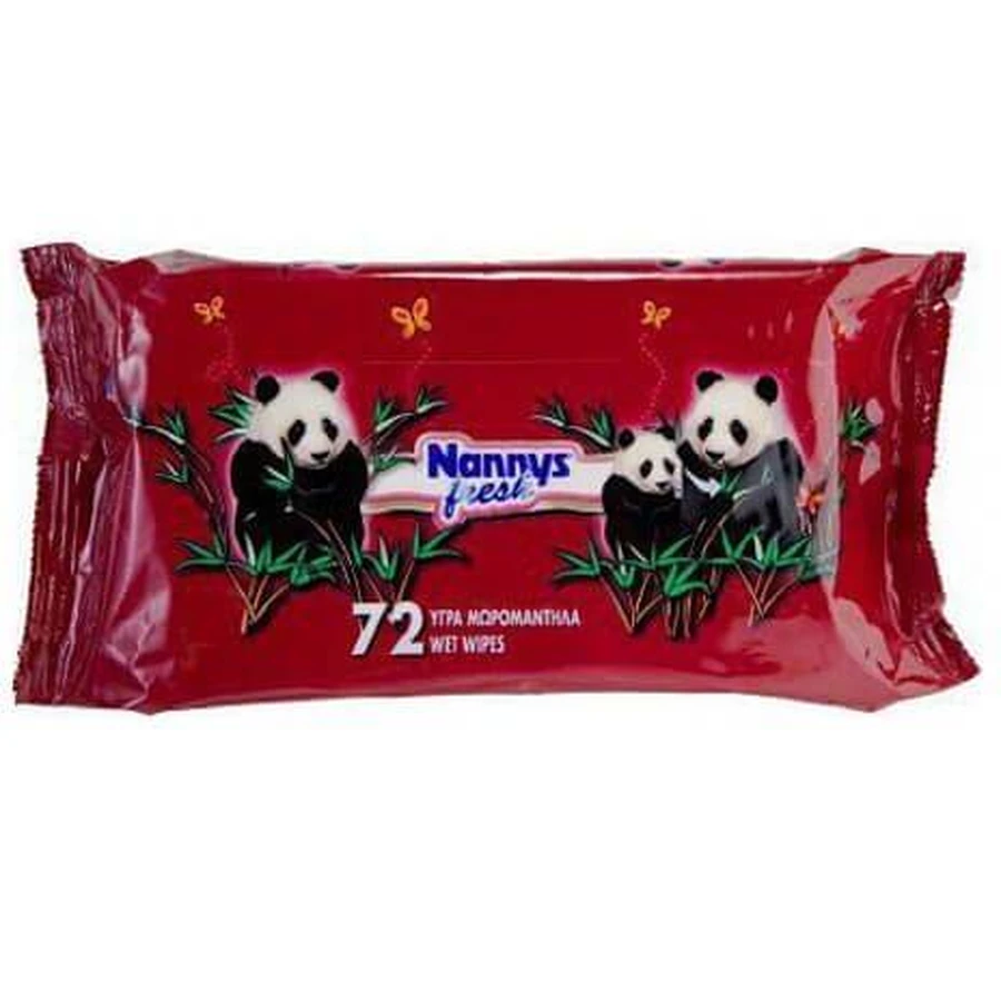 Nannys | Baby's Wish Wet Wipes | Baby Wipes | 72 sheets