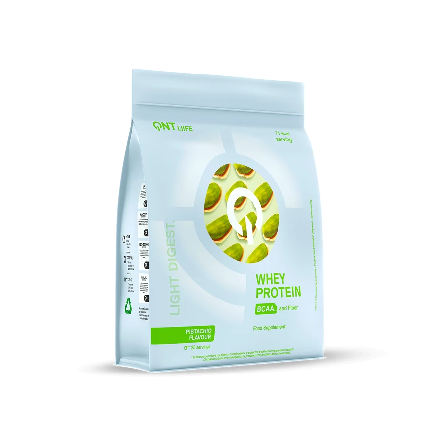 QNT | Proteína de suero Light Digest con sabor a pistacho | 500 g