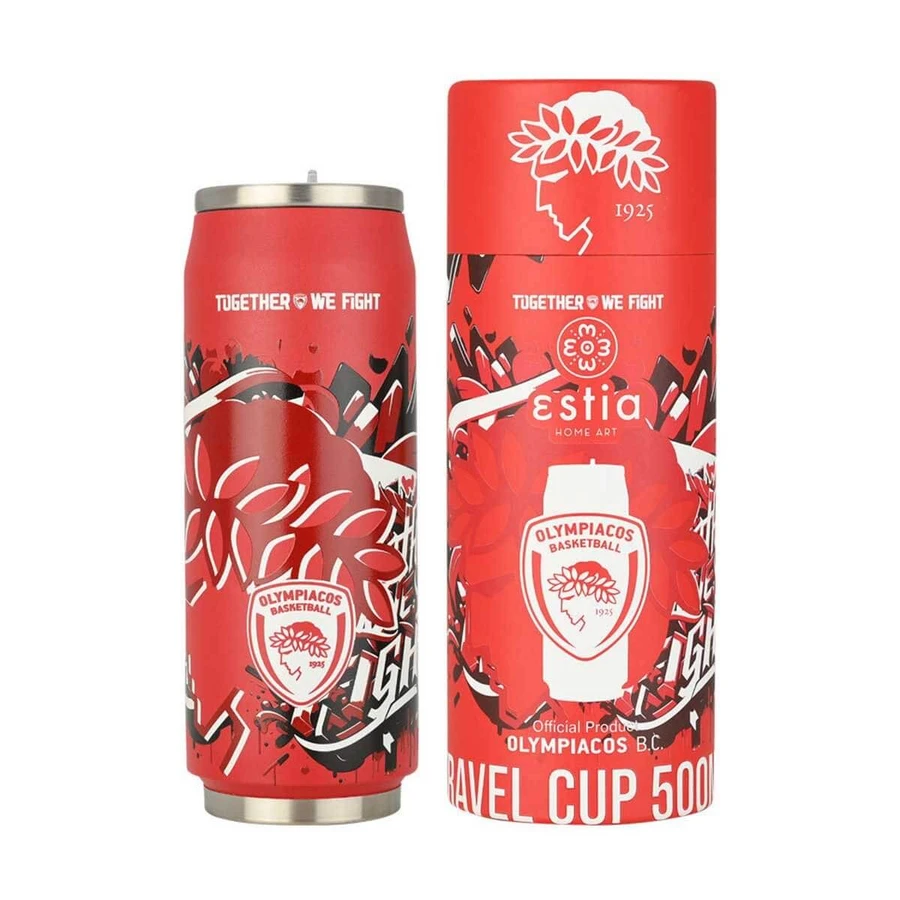 Estia | Olympiacos B.C. „Together We Fight“ Thermobecher | 500 ml 
