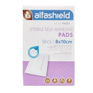 Alfashield | Sterile Adhesive Dressings, 8 x 10 cm | 5 pcs
