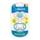 Dr. Brown's | Chupetes de silicona Advantage, de 6 a 18 meses, rosa y azul cielo | Paquete de 2 unidades