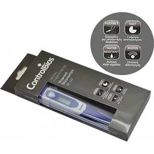 ControlBios | Digitalthermometer DT-122 – Flexibles Digitalthermometer mit akustischem Alarm | 1 Stück