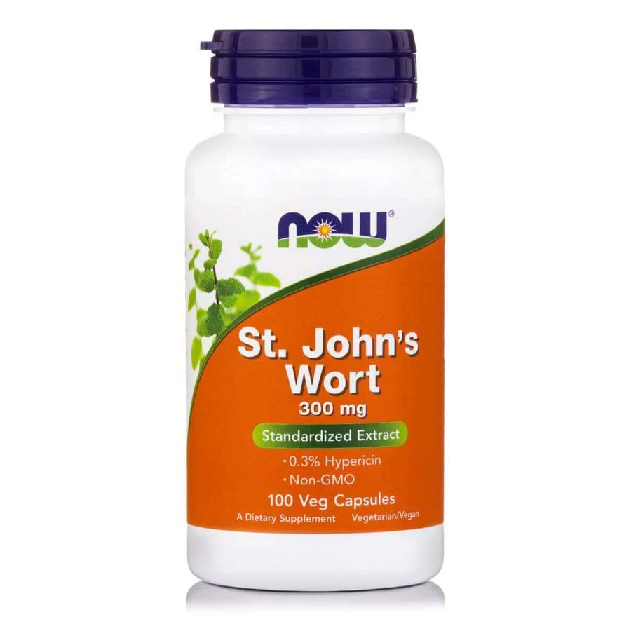 Now | St. John's Wort Extract 300 mg | Dietary Supplement for a Positive Mood | 100 VegiCaps.