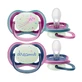 Avent  |  Ultra Air Nighttime  |  Sucet ortodontic din silicon  | 6-18 luni | 2 buc.