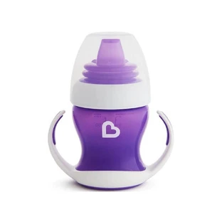 Munchkin | Gentle Cup-trainingsbeker met zachte tuit, vanaf 4 maanden, lichtpaars | 118 ml 