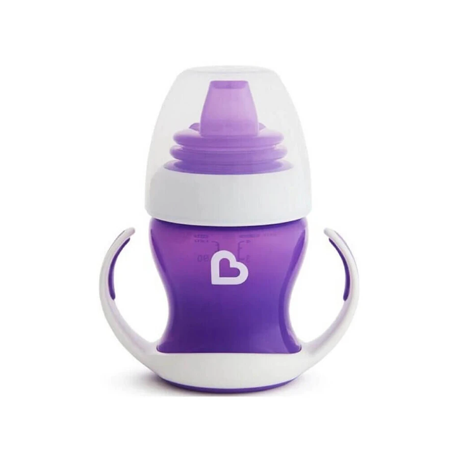 Munchkin | Gentle Cup-trainingsbeker met zachte tuit, vanaf 4 maanden, lichtpaars | 118 ml 