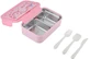 Estia | "Save The Aegean" Children's Lunch Box with 2 Detachable Compartments & Spoon, Fork, and Knife (Set) Rainbow Dreams | 900ml