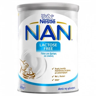 Nestlé NAN | Lactose-Free Infant Formula for Babies with Lactose Intolerance from Birth | 400 gr