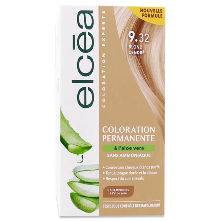ELCEA COLORATION PERMANENTE ALOE VERA BLOND CENDRÉ N°9.32