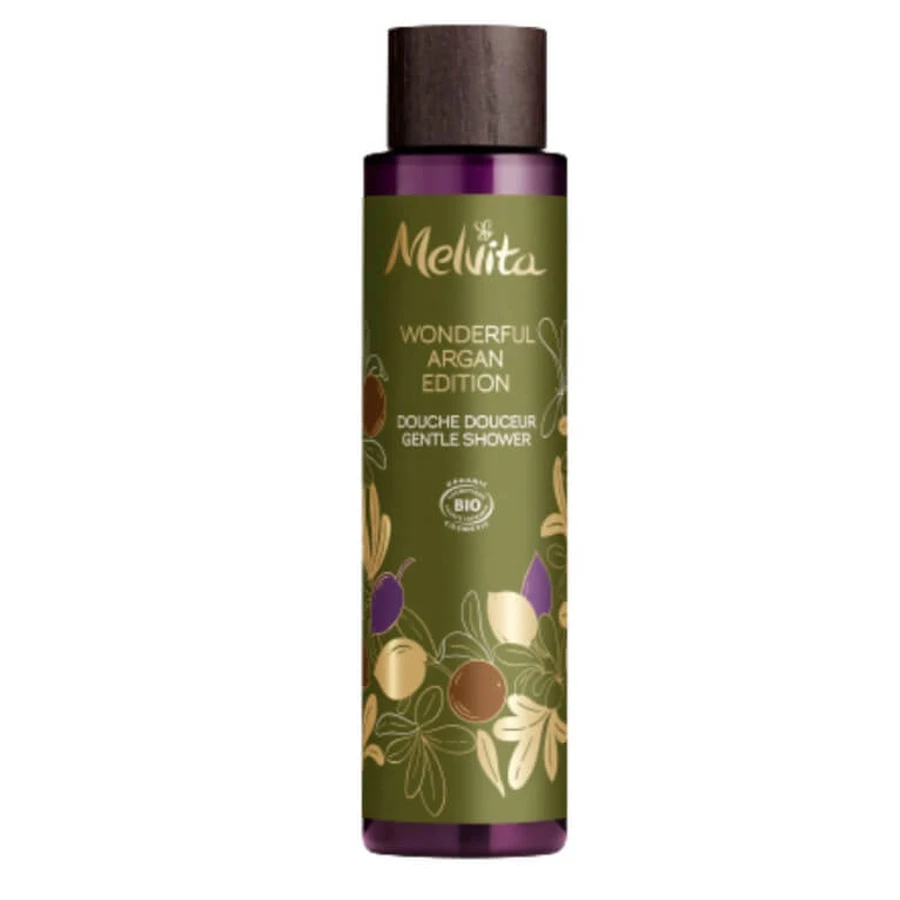 GEL DE DUCHA SUAVE DE ARGÁN ECOLÓGICO DE MELVITA, 140 ML