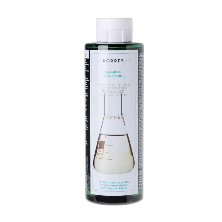 CHAMPÚ ANTICAÍDA PARA HOMBRES DE KORRES, 250 ML