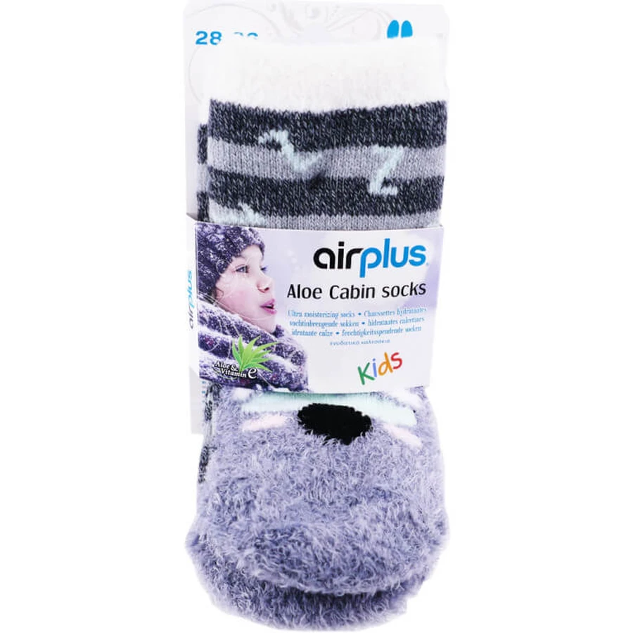 AIRPLUS ALOE CABIN MOISTURIZING KIDS' SOCKS KOALA 28-36