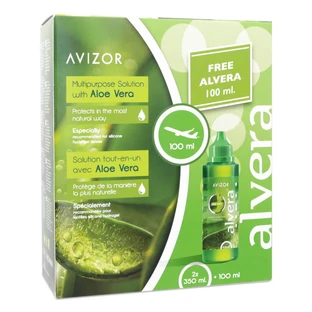 AVIZOR ALVERA ALL-IN-ONE CONTACTLENZENVLOEISTOF PAKKET 2X350ML + 100ML