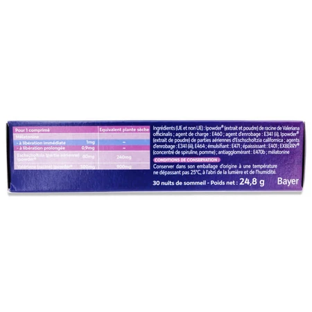 EUPHYTOSE NIGHT LP-1.9MG, PACK OF 2X30 TABLETS