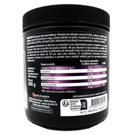 FORTE PHARMA BEAUTY EXPERT COLLAGEN 15G PEACH AND BLACKCURRANT 300G