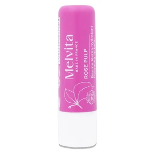 BÁLSAMO HIDRATANTE DE LABIOS DE ROSA ECOLÓGICO DE MELVITA, 4,5 g