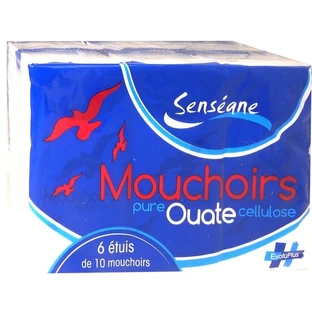 SENSEANE PURE COTTON TISSUES, 6x10 TISSUES