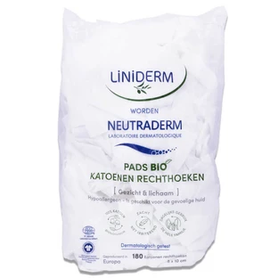 LINIDERM NEUTRADERM BIOLOGISCH KATOEN 8X10 CM 180 RECHTHOEKIGE STUKKEN