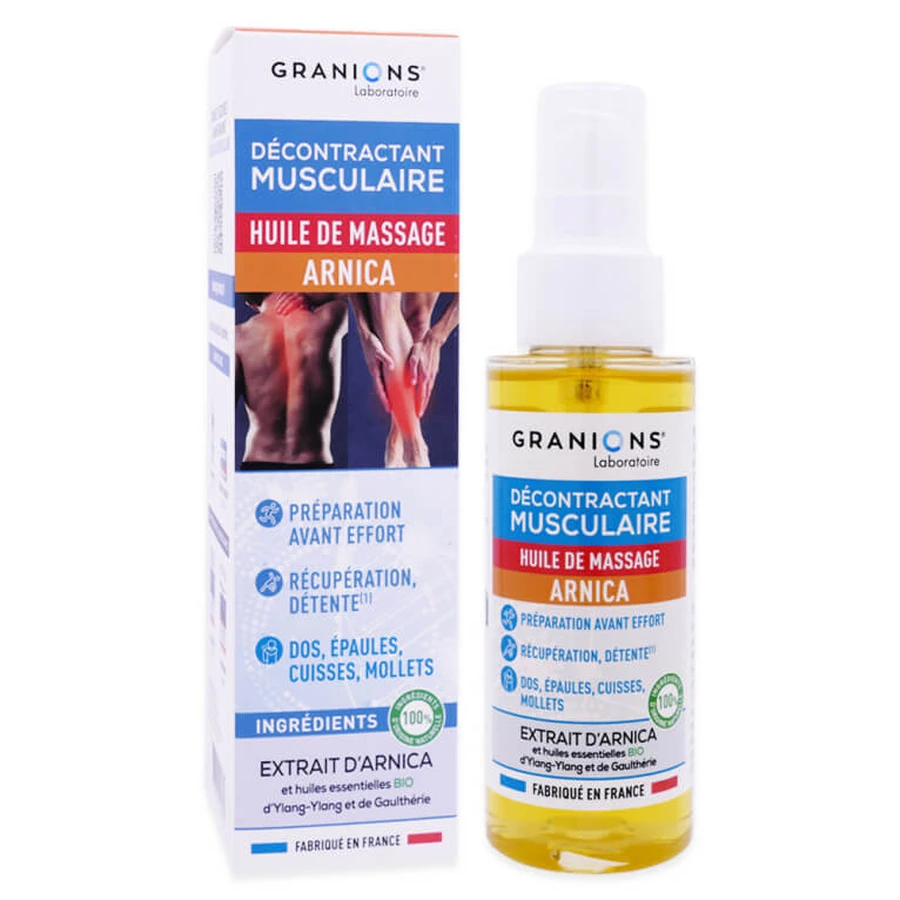 GRANIONS DÉCONTRACTANT MUSCULAIRE HUILE DE MASSAGE ARNICA 100ML
