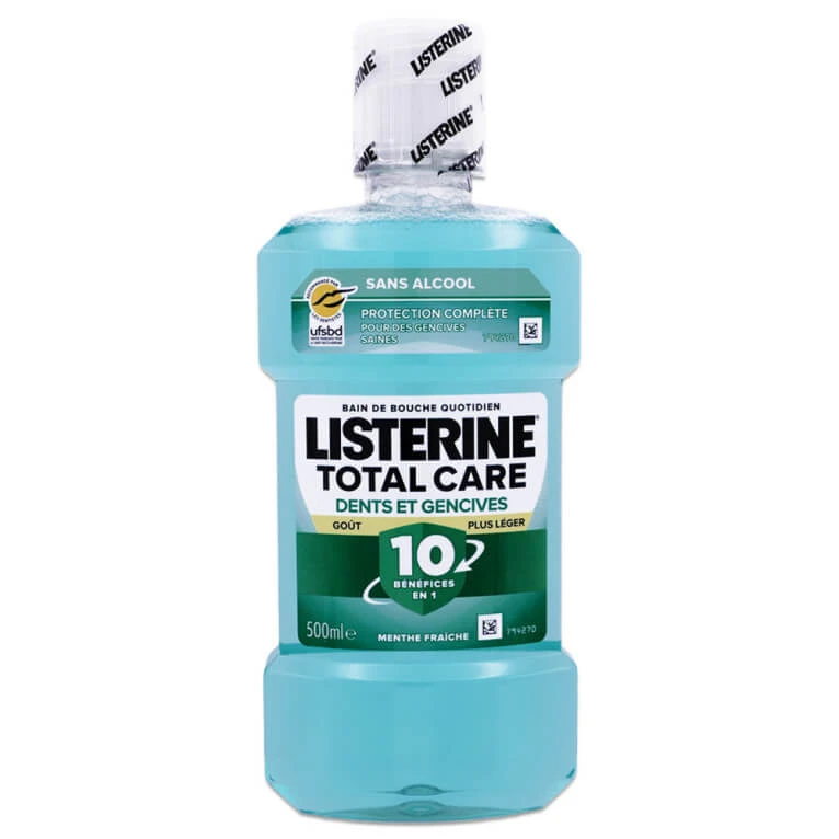LISTERINE TOTAL CARE TEETH & GUMS MILDER MOUTHWASH 500ML