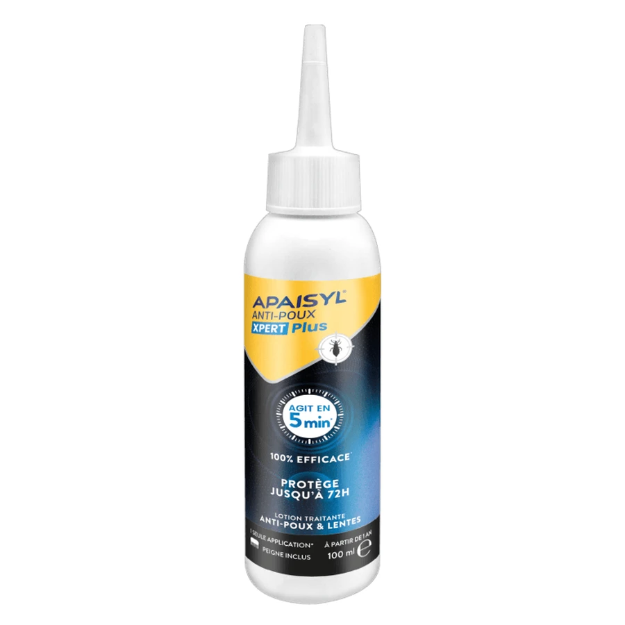 APAISYL XPERT PLUS LOTION TEGEN LUIZEN 100 ML + KAM