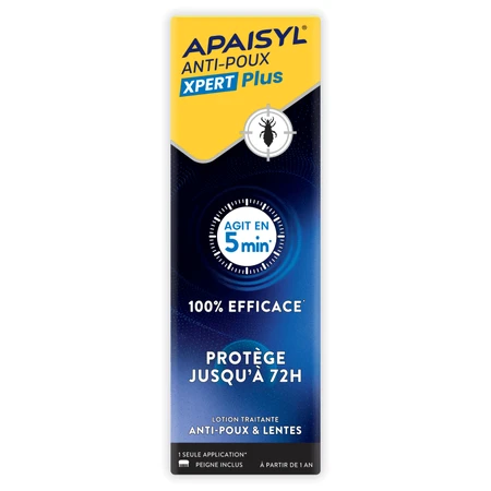 APAISYL XPERT PLUS LOTION TEGEN LUIZEN 100 ML + KAM