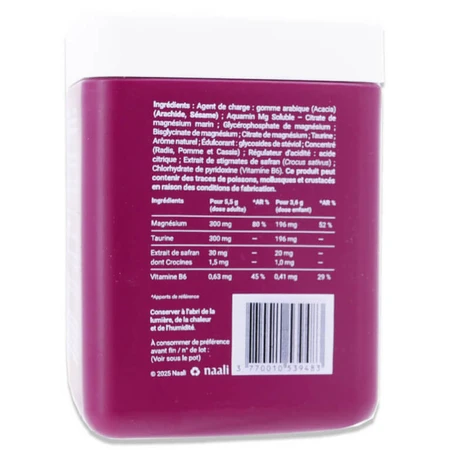 NAALI MAGNESIUM+ FRAMBOISE GRENADINE 30 DOSES