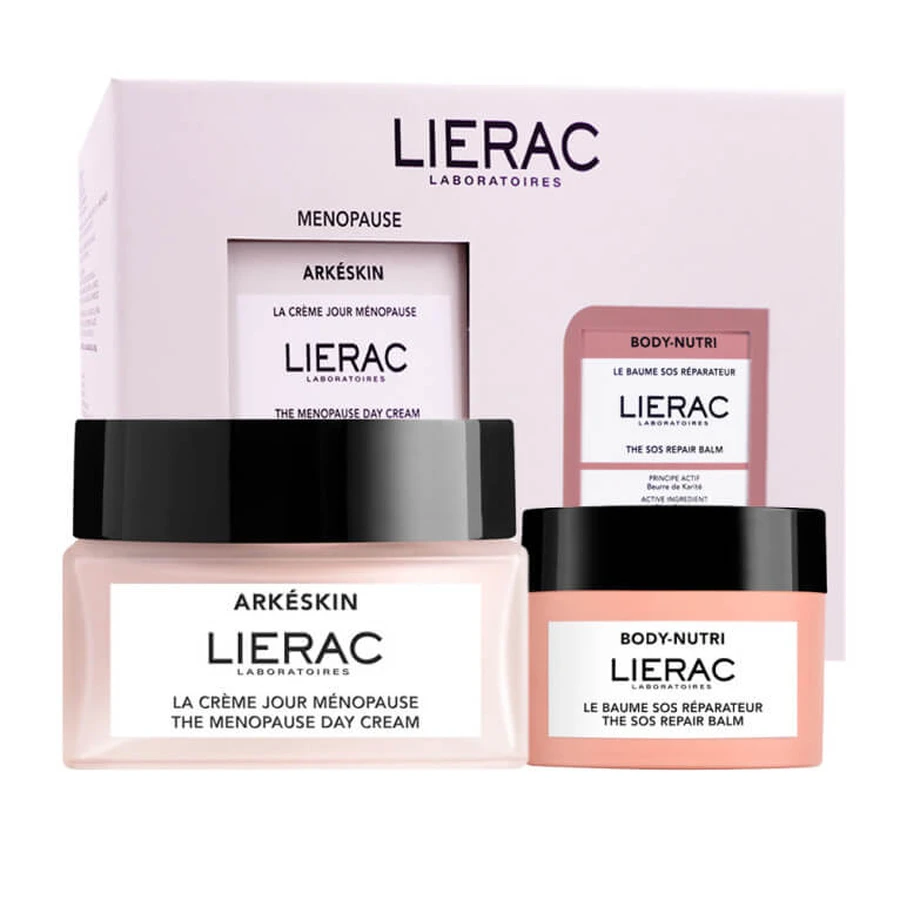 LIERAC MENOPAUSE ARKÉSKIN DAY CREAM + NUTRI BODY SOS REPAIR BALM