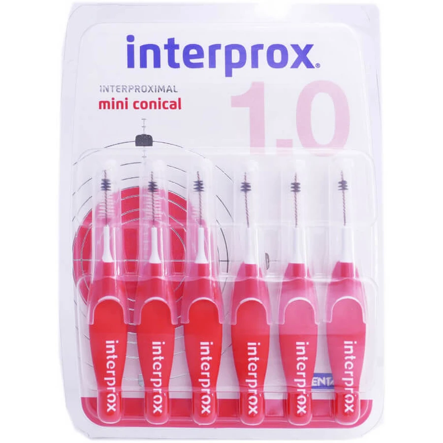 INTERPROX BROSSETTES MINI CONICAL 6 UNITES