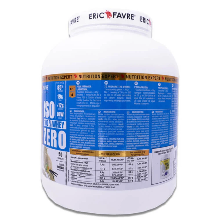 ERIC FAVRE ISO ZERO 100% WHEY VANILLE 1.5KG