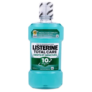 ENJUAGUE BUCAL LISTERINE TOTAL CARE PARA DIENTES Y ENCÍAS, 500 ML