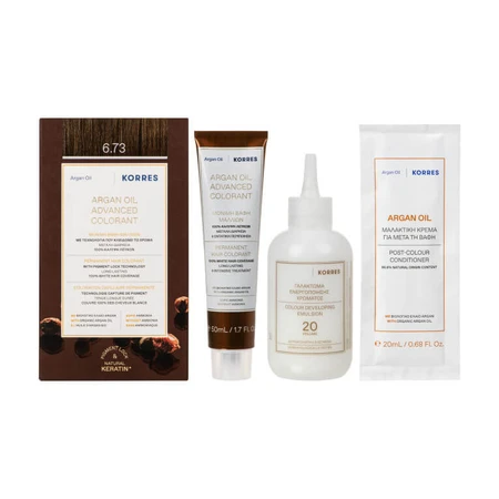 KORRES PERMANENTE HAARFARBE ARGANÖL GOLDEN COCOA 6,73