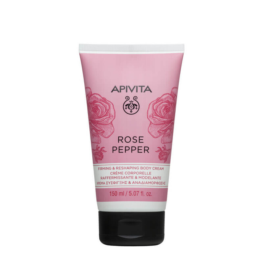 Acquista Apivita Rose Pepper Firming and Reshaping Body Cream 150ml Apivita Rose Pepper Firming and Reshaping Body Cream 150ml