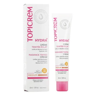 TOPICREM HYDRA+ CR TINTED RADIANT MEDIUM SPF 50 40 ML