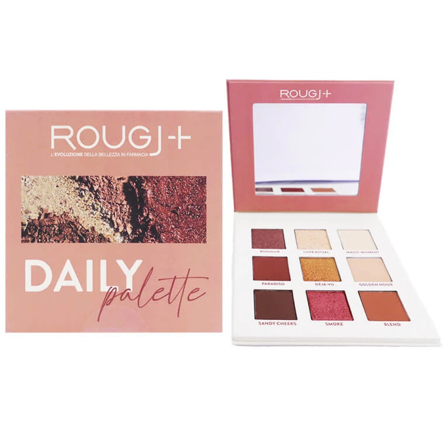 PALETA DE SOMBRAS DE OJOS ROUGJ DAILY, 9 TONOS, 9 G