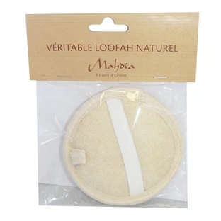 MAHDIA ECHTE NATUURLIJKE LOOFAH RONDE MASSAGESPONS 10 CM