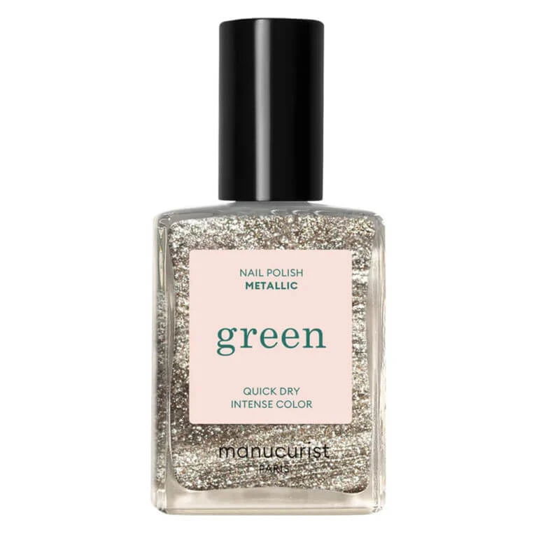MANUCURIST GREEN METALLIC NAIL POLISH 15ML