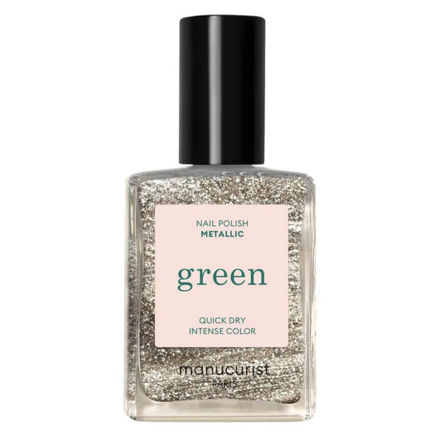 MANUCURIST GREEN METALLIC NAIL POLISH 15ML