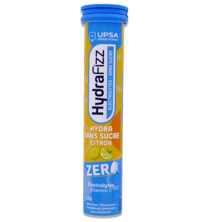 UPSA HYDRAFIZZ HYDRA LEMON SUIKERVRIJ 16 BRUISTABLETTEN