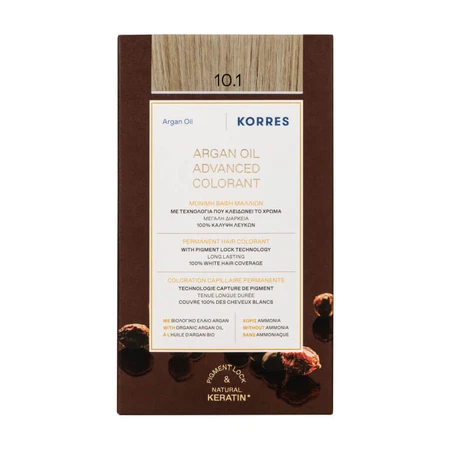 KORRES ARGANÖL-HAARFARBE 10.1 PLATIN-ASCHBLOND