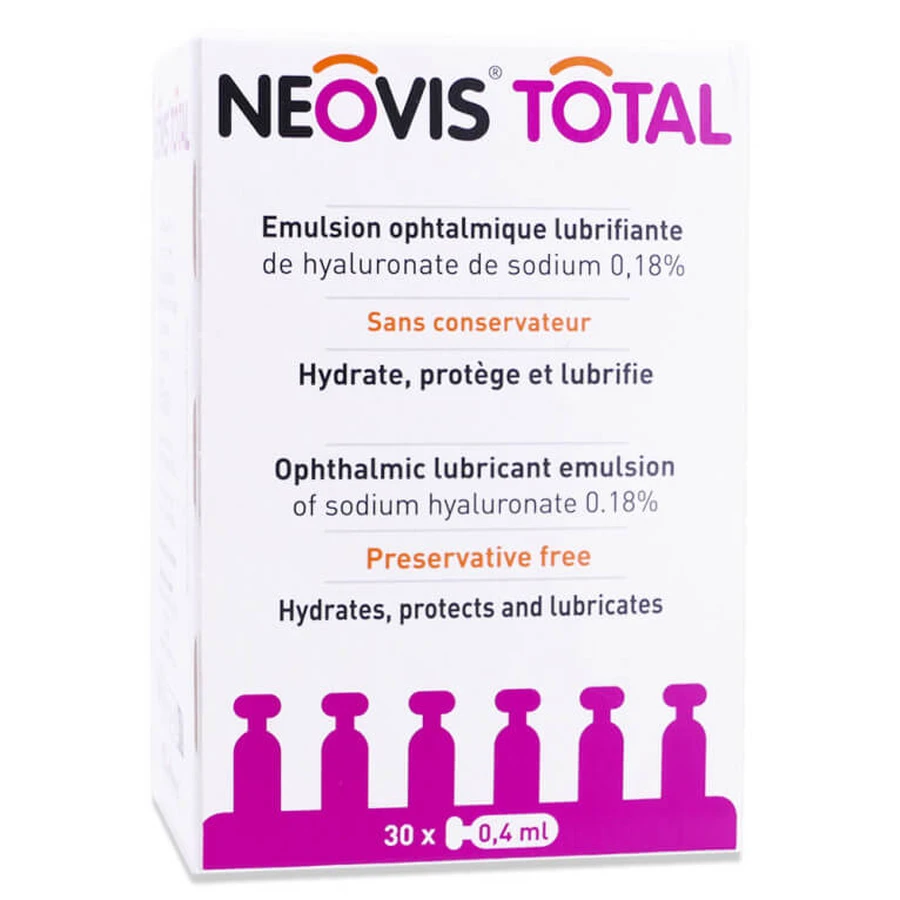 NEOVIS TOTAL SMEERMIDDEL VOOR OGEN, EMULSIE 30 X 0,4 ML
