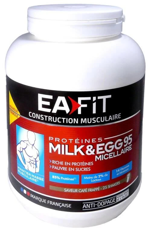 EAFIT MILK & EGGS 95 MICELLAR COFFEE FLAVOR 750G