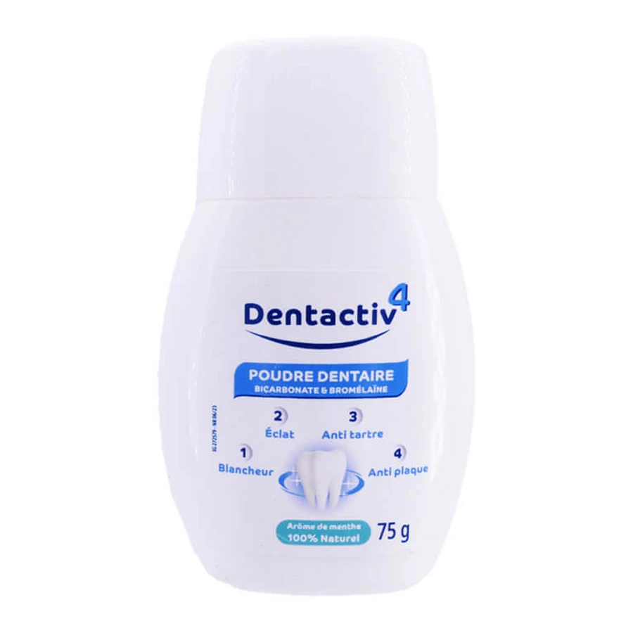 DENTACTIV-4 TANDPOEDER MET BICARBONAAT EN BROMELAÏNE 75 G
