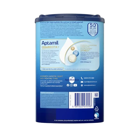 Aptamil CesarBiotik 1 melkpoeder 0–6 mnd, 800 g, Nutricia