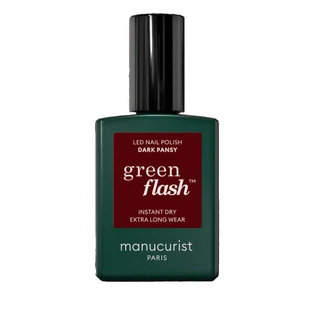 MANUCURIST GREEN FLASH DARK PANSY NAIL POLISH 15ML
