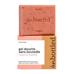 UNBOTTLED BOTTLE-FREE SHOWER GEL, ROSE & SHEA BUTTER, 110G