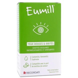 EUMILL EYE DROPS FOR RED AND IRRITATED EYES 10ML
