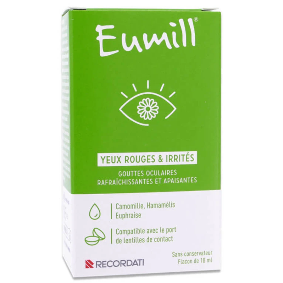 EUMILL EYE DROPS FOR RED AND IRRITATED EYES 10ML