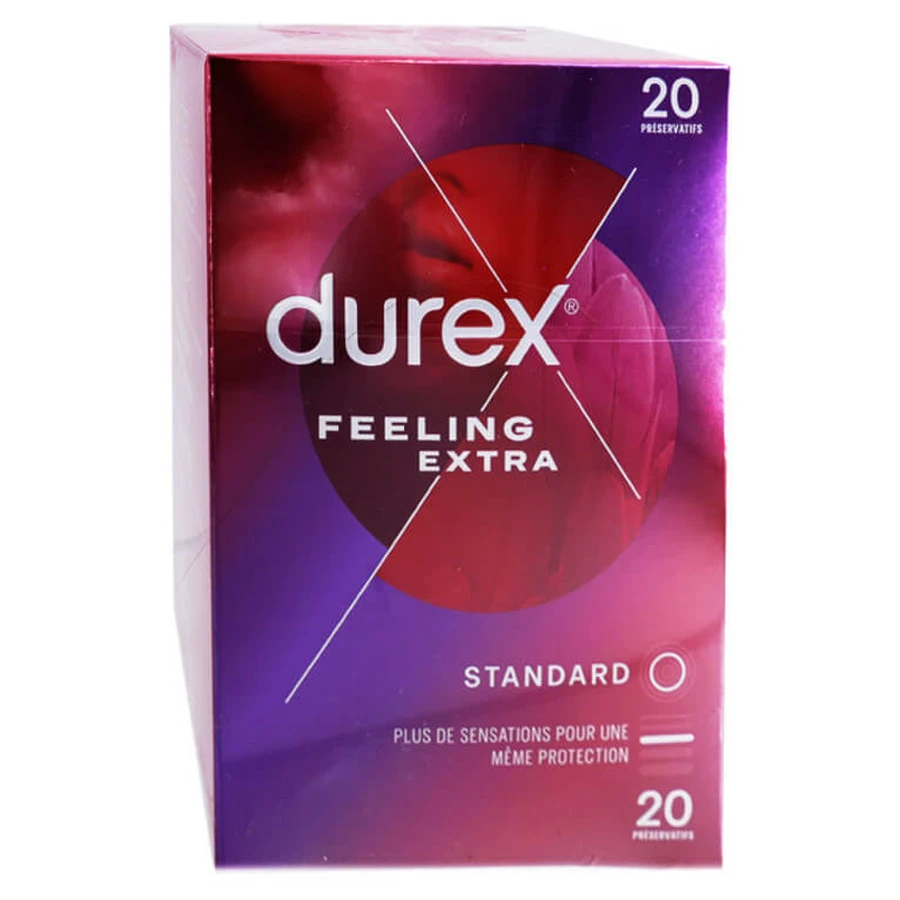 DUREX FEELING EXTRA STANDARD 20 CONDOMS